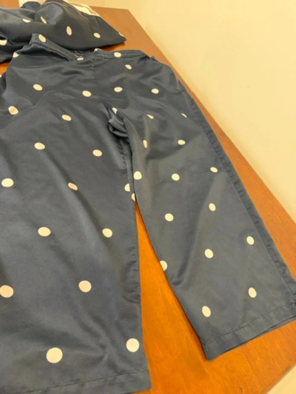 Kate Spade New York Blue White Polka Dot Pajama Set Size XL.